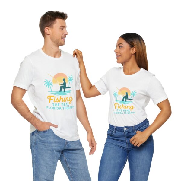 Fishing: The Real Florida Therapy T-Shirt - Image 3